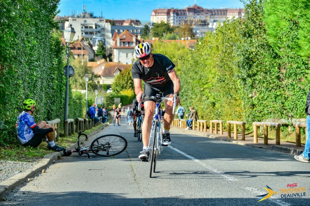 Laurent Vinatier au triathlon de Deauville