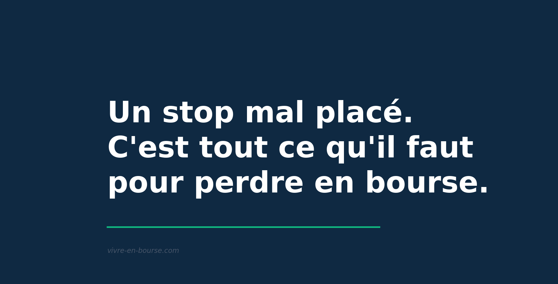 Comment placer son stop en bourse : la méthode Bollinger et les alternatives