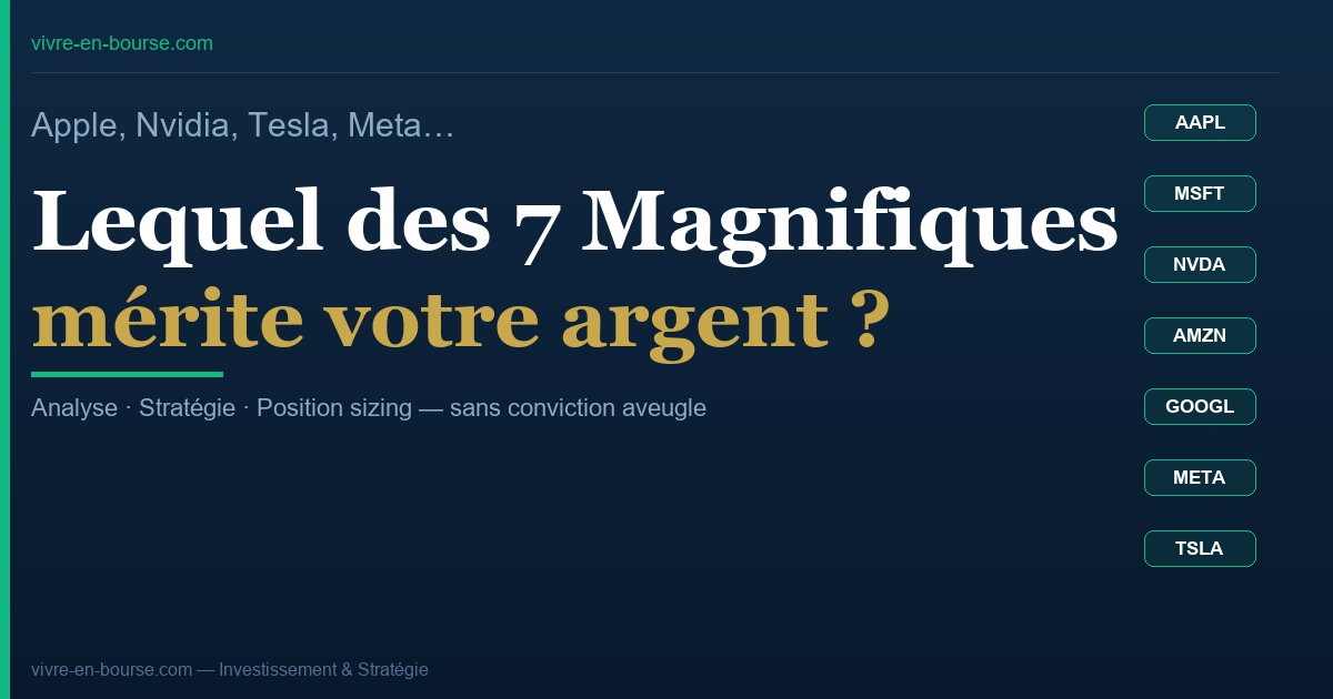 Les 7 Magnifiques en bourse : Apple, Nvidia, Tesla… lequel acheter en 2026 ?
