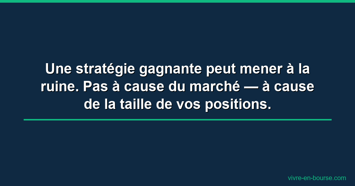 Comment calculer le risque de ruine en bourse