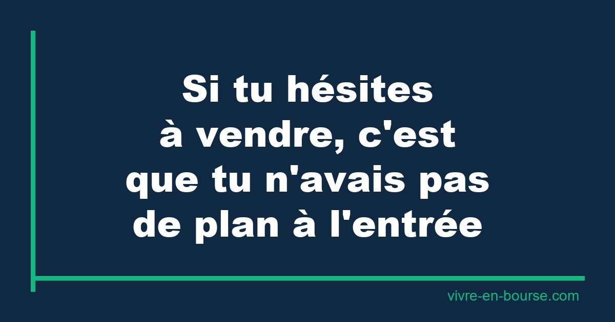 Faut il vendre ou conserver une action?