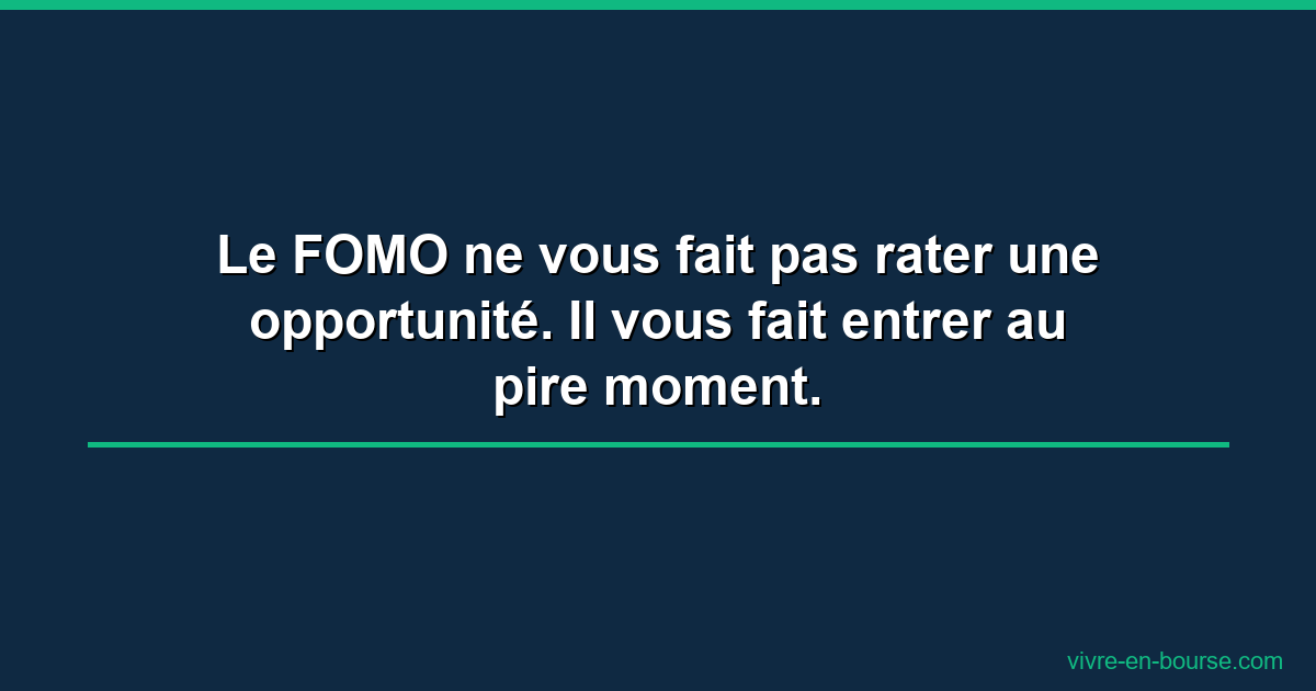 FOMO en bourse : reconnaître et déjouer la peur de rater la hausse