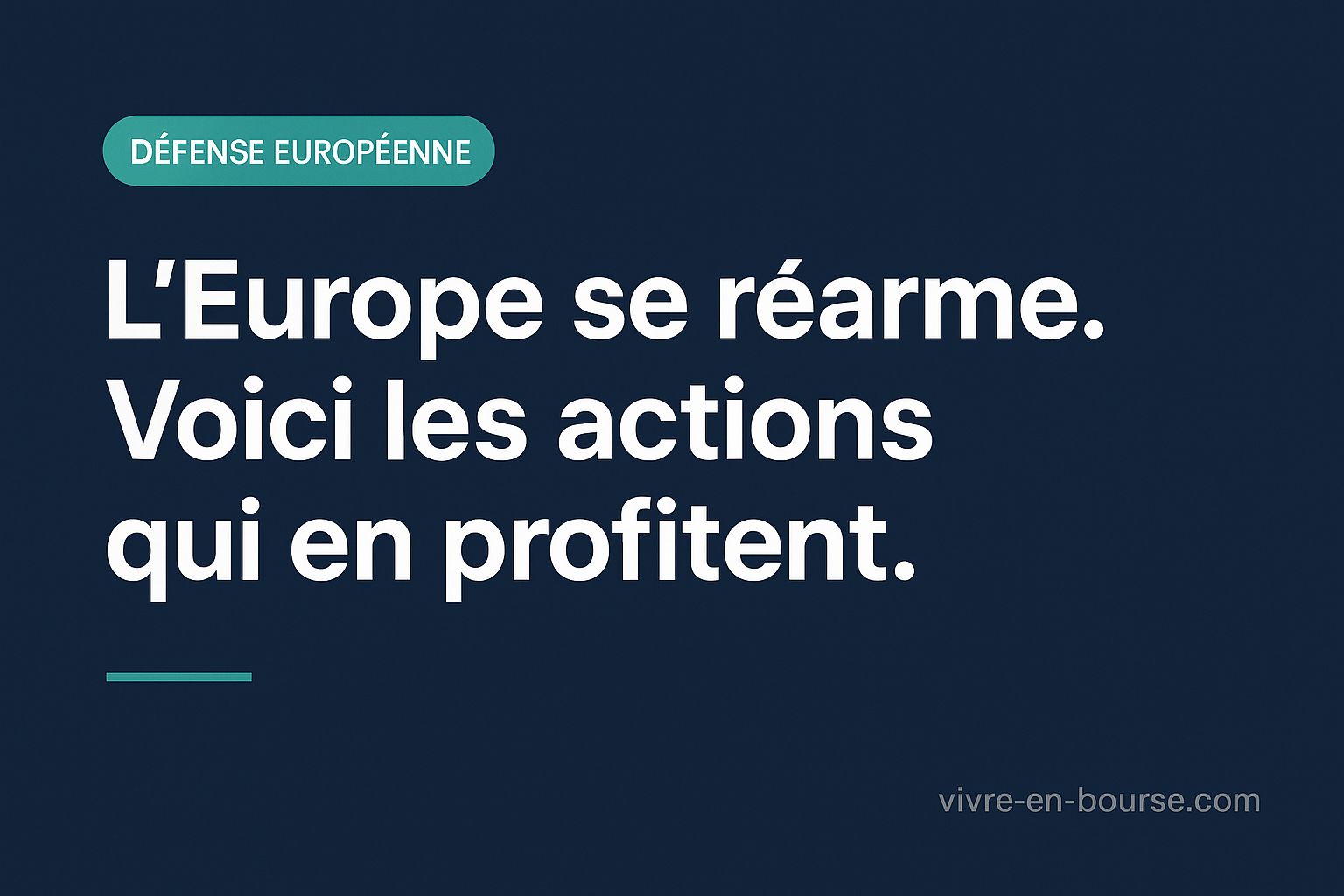 Macron a plombé l’économie avec le « quoi qu’il VOUS en coûte ». Voici comment profiter de son remake version défense.