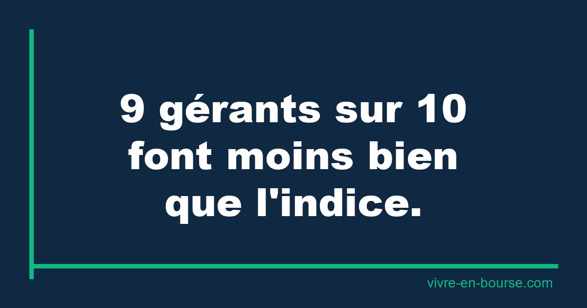 Mythe #5 : « Les gérants professionnels battent toujours le marché » — ce que les chiffres disent vraiment