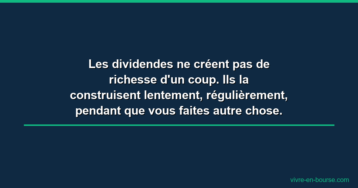 Stratégie dividendes : bâtir un revenu passif