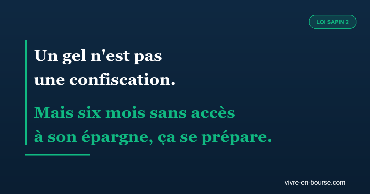 L&rsquo;État peut-il bloquer votre assurance vie ? Ce que prévoit la loi Sapin 2
